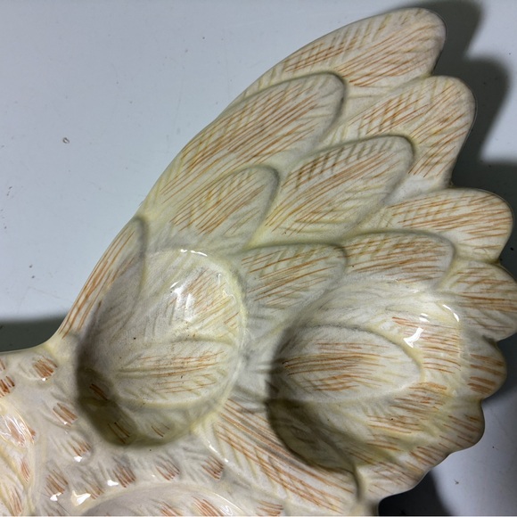 2001 WARREN KIMBLE DEVILED EGG PLATE TRAY PLATTER ROOSTER CHICKEN HOLDS 12 EGGS - Picture 3 of 6